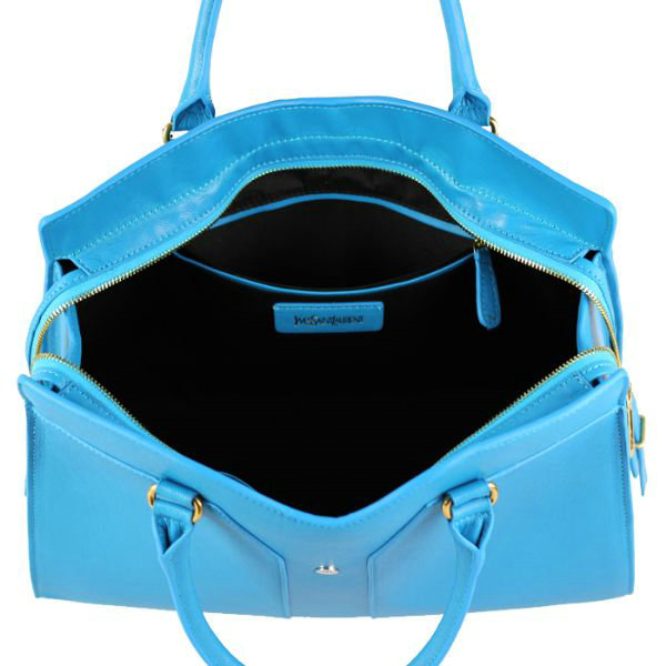 YSL medium cabas chyc bag 2030L sky blue